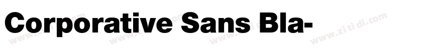 Corporative Sans Bla字体转换